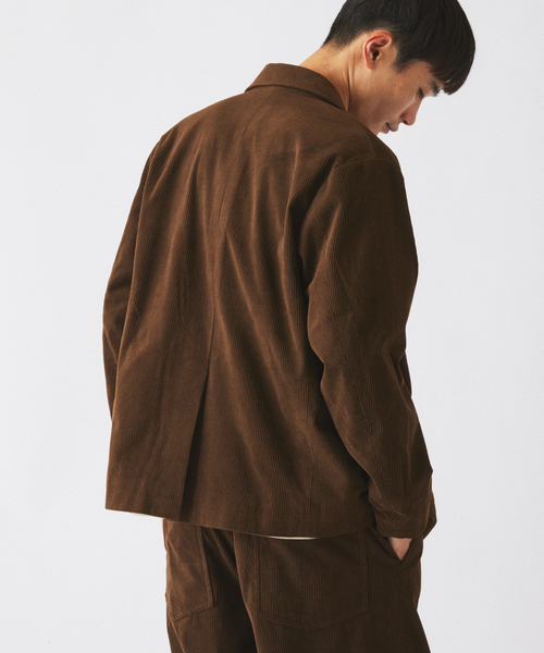 JOURNAL STANDARD relume(ジャーナルスタンダード レリューム)の「テック ”SOLOTEX(R)” コーデュロイ ウォッシャブル ダブルジャケット(その他アウター・メンズ・チャコールグレー/ブラック/ブラウン・SMALL/MEDIUM/LARGE)」の12枚目の写真