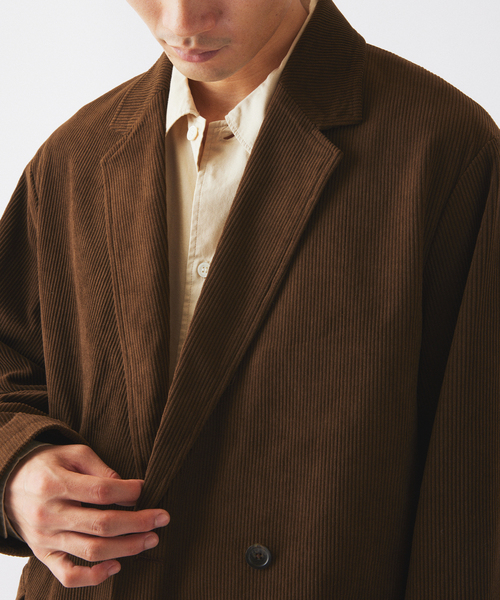 JOURNAL STANDARD relume(ジャーナルスタンダード レリューム)の「テック ”SOLOTEX(R)” コーデュロイ ウォッシャブル ダブルジャケット(その他アウター・メンズ・チャコールグレー/ブラック/ブラウン・SMALL/MEDIUM/LARGE)」の13枚目の写真