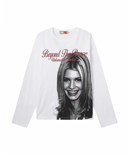 LOSERS CLUB（ルーザーズクラブ）の「LSC ブレース スマイル ロングスリーブ ホワイト（Tシャツ/カットソー・レディース・その他・MEDIUM/SMALL）」の2枚目の写真