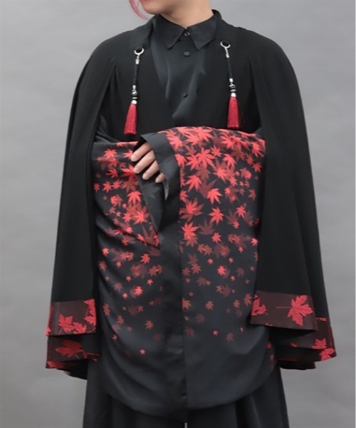 REZEN(リゼン)の「紅葉×月ケープ羽織(その他アウター・メンズ・ローズ/レッドパープル・MEDIUM/LARGE)」の11枚目の写真