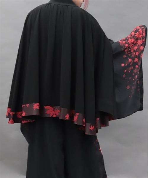 REZEN(リゼン)の「紅葉×月ケープ羽織(その他アウター・メンズ・ローズ/レッドパープル・MEDIUM/LARGE)」の12枚目の写真