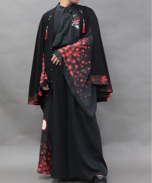 REZEN(リゼン)の「紅葉×月ケープ羽織(その他アウター・メンズ・ローズ/レッドパープル・MEDIUM/LARGE)」の16枚目の写真