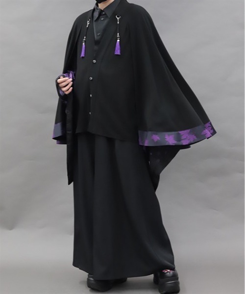REZEN(リゼン)の「紅葉×月ケープ羽織(その他アウター・メンズ・ローズ/レッドパープル・MEDIUM/LARGE)」の18枚目の写真