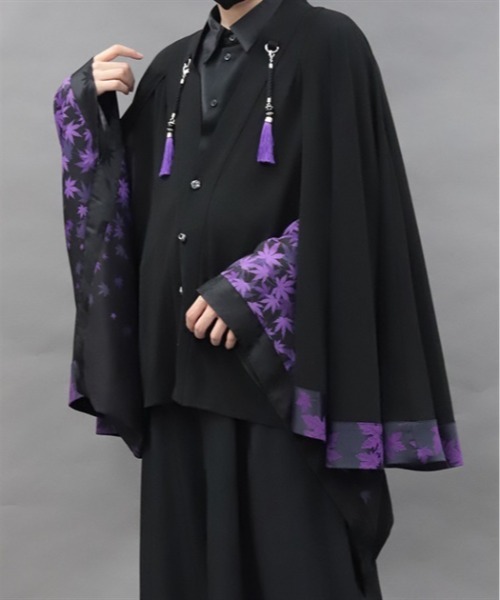 REZEN(リゼン)の「紅葉×月ケープ羽織(その他アウター・メンズ・ローズ/レッドパープル・MEDIUM/LARGE)」の19枚目の写真