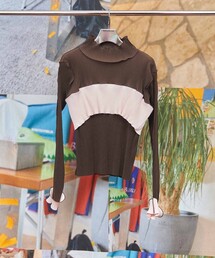 kotohayokozawa（コトハヨコザワ）の「BUSTIER HIGH NECK TOP（Tシャツ/カットソー）」