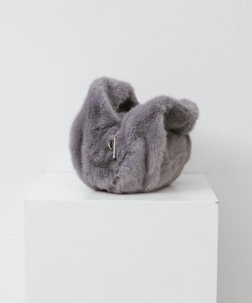 arholiday.standard(エーアールホリデースタンダード)の「Color Fur Round Bag / カラーファーラウンドバッグ(ショルダーバッグ・レディース・グリーン/グレー/ブラック・FREE)」の21枚目の写真