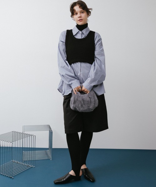 arholiday.standard(エーアールホリデースタンダード)の「Color Fur Round Bag / カラーファーラウンドバッグ(ショルダーバッグ・レディース・グリーン/グレー/ブラック・FREE)」の9枚目の写真