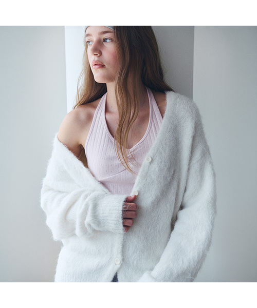 ROLAROLA(ロラロラ)の「NUBASIC LOOSE FIT CARDIGAN IVORY(カーディガン/ボレロ・レディース・アイボリー・FREE)」の1枚目の写真