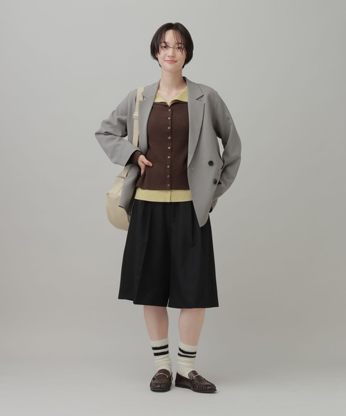 LAKOLE(ラコレ)の「<マシンウォッシャブル>リブレイヤードライクカーディガン / 1055336(カーディガン/ボレロ・レディース・グレー/ブラウン/ブラック・FREE)」の9枚目の写真