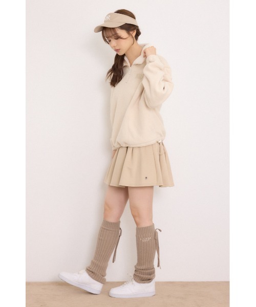 RIENDA GOLF(リエンダゴルフ)の「【RIENDA GOLF】ハーフジップフリースプルオーバー 秋服 冬服(スウェット・レディース・アイボリー/ダークグレー・SMALL/MEDIUM)」の13枚目の写真