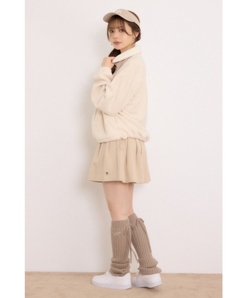 RIENDA GOLF(リエンダゴルフ)の「【RIENDA GOLF】ハーフジップフリースプルオーバー 秋服 冬服(スウェット・レディース・アイボリー/ダークグレー・SMALL/MEDIUM)」の14枚目の写真
