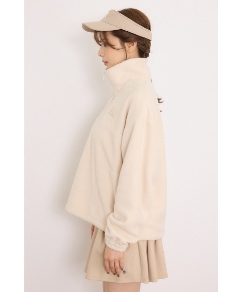 RIENDA GOLF(リエンダゴルフ)の「【RIENDA GOLF】ハーフジップフリースプルオーバー 秋服 冬服(スウェット・レディース・アイボリー/ダークグレー・SMALL/MEDIUM)」の18枚目の写真