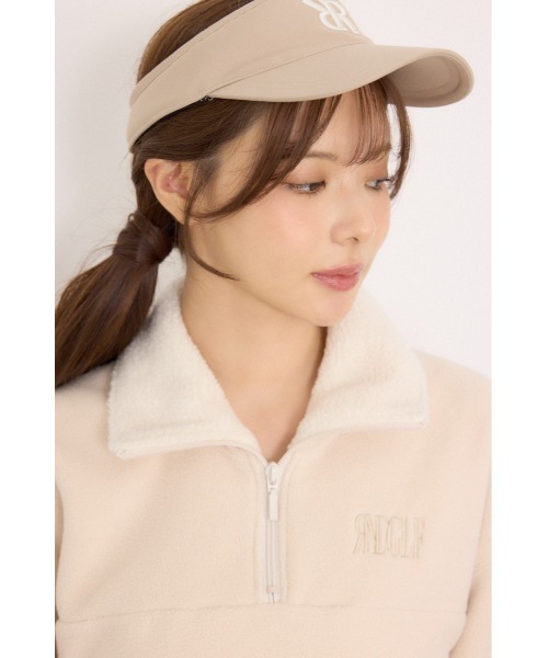 RIENDA GOLF(リエンダゴルフ)の「【RIENDA GOLF】ハーフジップフリースプルオーバー 秋服 冬服(スウェット・レディース・アイボリー/ダークグレー・SMALL/MEDIUM)」の21枚目の写真