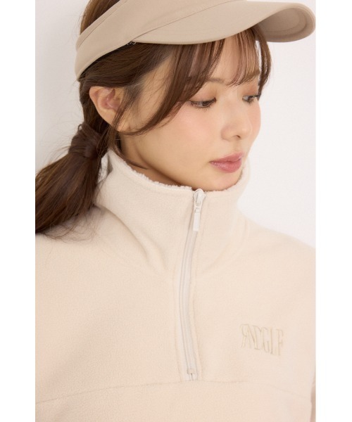 RIENDA GOLF(リエンダゴルフ)の「【RIENDA GOLF】ハーフジップフリースプルオーバー 秋服 冬服(スウェット・レディース・アイボリー/ダークグレー・SMALL/MEDIUM)」の22枚目の写真
