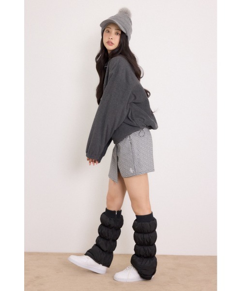 RIENDA GOLF(リエンダゴルフ)の「【RIENDA GOLF】ハーフジップフリースプルオーバー 秋服 冬服(スウェット・レディース・アイボリー/ダークグレー・SMALL/MEDIUM)」の4枚目の写真