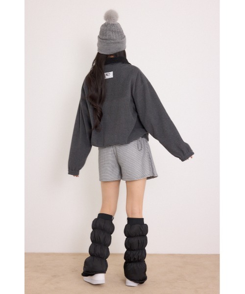 RIENDA GOLF(リエンダゴルフ)の「【RIENDA GOLF】ハーフジップフリースプルオーバー 秋服 冬服(スウェット・レディース・アイボリー/ダークグレー・SMALL/MEDIUM)」の5枚目の写真