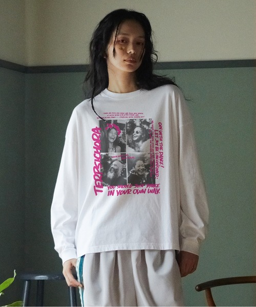 STOF(ストフ)の「PIGMENT-DYED L/S TEE(TERPSICHORA)(Tシャツ/カットソー・メンズ・ベージュ/ホワイト/ブラック・L/M/S)」の2枚目の写真