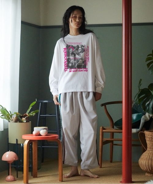 STOF(ストフ)の「PIGMENT-DYED L/S TEE(TERPSICHORA)(Tシャツ/カットソー・メンズ・ベージュ/ホワイト/ブラック・L/M/S)」の5枚目の写真