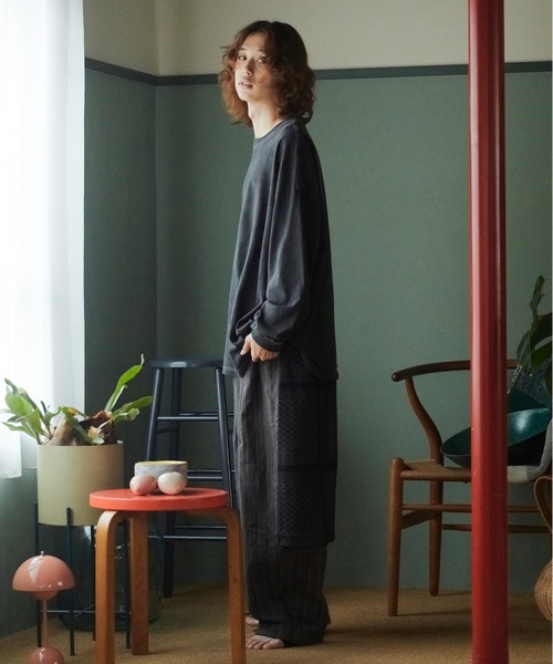 STOF(ストフ)の「PIGMENT-DYED L/S TEE(TERPSICHORA)(Tシャツ/カットソー・メンズ・ベージュ/ホワイト/ブラック・L/M/S)」の9枚目の写真