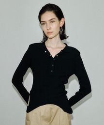 POWER SHOULDER POLOKNIT/パワーショルダーポロニット