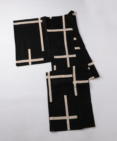 UNITED ARROWS（ユナイテッドアローズ）の「誉 浴衣 破れ格子（浴衣・メンズ・ホワイト/ブラック・MEDIUM/LARGE）」の13枚目の写真