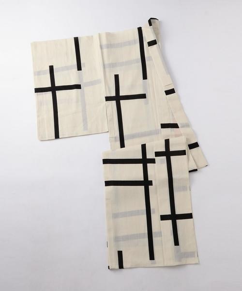 UNITED ARROWS（ユナイテッドアローズ）の「誉 浴衣 破れ格子（浴衣・メンズ・ホワイト/ブラック・MEDIUM/LARGE）」の11枚目の写真