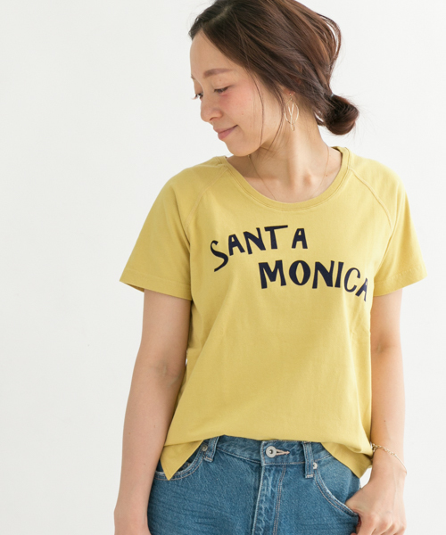 URBAN RESEARCH Sonny Label（アーバンリサーチサニーレーベル）の「Sonny Label フロッキーロゴTシャツ（Tシャツ/カットソー・レディース・オフホワイト/オレンジ系その他/ブルー・FREE）」の3枚目の写真