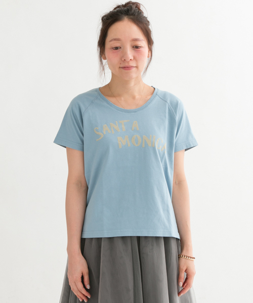 URBAN RESEARCH Sonny Label（アーバンリサーチサニーレーベル）の「Sonny Label フロッキーロゴTシャツ（Tシャツ/カットソー・レディース・オフホワイト/オレンジ系その他/ブルー・FREE）」の14枚目の写真