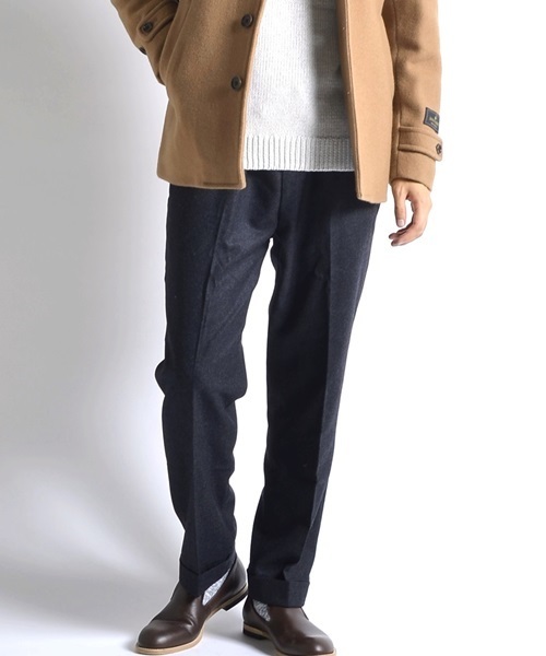 SHIPS JET BLUE（シップスジェットブルー）の「SHIPS JET BLUE:  FLANNE.LANA (フランネラーナ) イージーパンツ（その他パンツ・メンズ・ブラック/ネイビー/チャコールグレー・MEDIUM/SMALL/LARGE）」の3枚目の写真