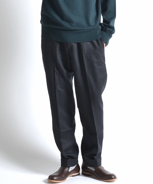 SHIPS JET BLUE（シップスジェットブルー）の「SHIPS JET BLUE:  FLANNE.LANA (フランネラーナ) イージーパンツ（その他パンツ・メンズ・ブラック/ネイビー/チャコールグレー・MEDIUM/SMALL/LARGE）」の2枚目の写真