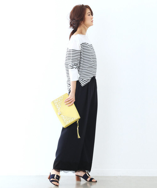Au BANNISTER（オゥバニスター）の「BIGバックルミュール（サンダル・レディース・ネイビー/ブラック/ピンクベージュ・MEDIUM/SMALL/LARGE）」の13枚目の写真