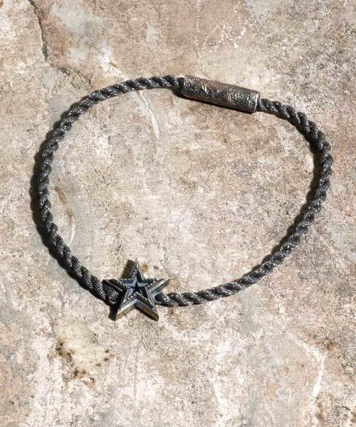 Magine(マージン)の「Studs star cord bracelet'SILVER'(ブレスレット)」|シルバー
