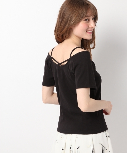 Heather(ヘザー)の「2WAYオフショルT 761820(Tシャツ/カットソー・レディース・アイボリー/ブラック/グリーン・FREE)」の18枚目の写真