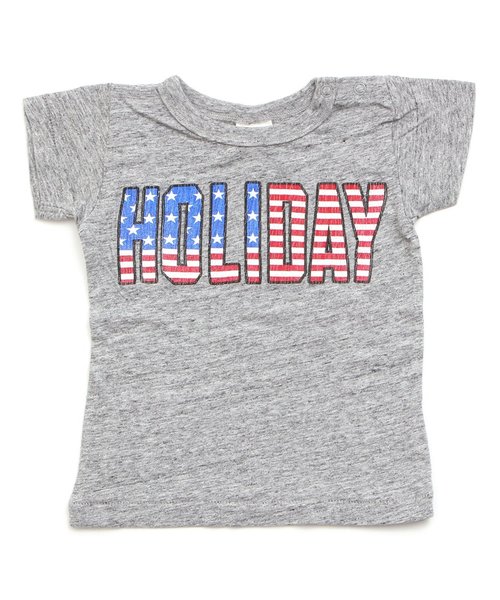 BREEZE（ブリーズ）の「アメリカンホリデーＴシャツ（Tシャツ/カットソー・キッズ・ライム/チャコール/グレー/ブルー・95/100/120/80/90/110/130/140）」の2枚目の写真