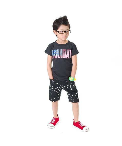 BREEZE（ブリーズ）の「アメリカンホリデーＴシャツ（Tシャツ/カットソー・キッズ・ライム/チャコール/グレー/ブルー・95/100/120/80/90/110/130/140）」の19枚目の写真