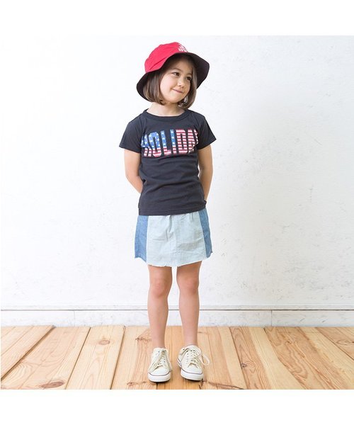 BREEZE（ブリーズ）の「アメリカンホリデーＴシャツ（Tシャツ/カットソー・キッズ・ライム/チャコール/グレー/ブルー・95/100/120/80/90/110/130/140）」の21枚目の写真