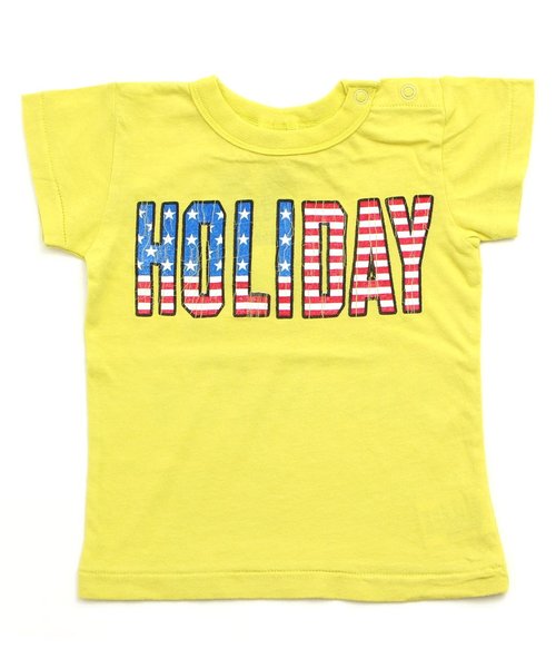 BREEZE（ブリーズ）の「アメリカンホリデーＴシャツ（Tシャツ/カットソー・キッズ・ライム/チャコール/グレー/ブルー・95/100/120/80/90/110/130/140）」の7枚目の写真