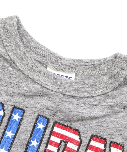 BREEZE（ブリーズ）の「アメリカンホリデーＴシャツ（Tシャツ/カットソー・キッズ・ライム/チャコール/グレー/ブルー・95/100/120/80/90/110/130/140）」の12枚目の写真