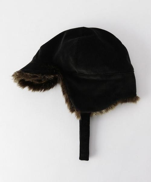 INFIELDER DESIGN（インフィールダーデザイン）の「＜INFIELDER DESIGN＞コーデュロイキャップ（キャップ・レディース・ブラック/ベージュ・FREE）」の5枚目の写真