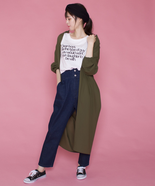 lala Born（ララボーン）の「lala born/ロングスタンドカラーシャツワンピ（ワンピース・レディース・その他/ベージュ/ブラック/アイボリー/カーキ・FREE）」の8枚目の写真