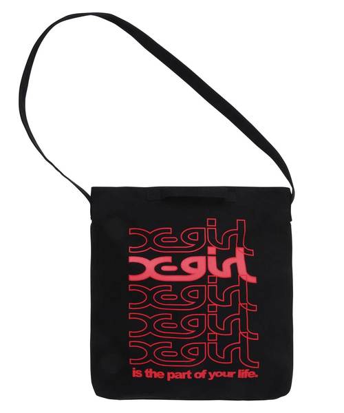 X Girl エックスガール の Web限定 Many Logo 2way Tote トートバッグ Wear