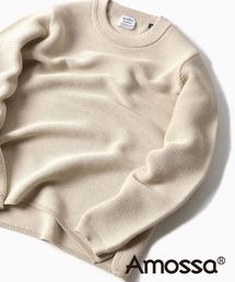 【Begin4月号掲載】SC: MADE IN JAPAN "AMOSSA(R) LS" リネン ワッフル プルオーバー ニット
