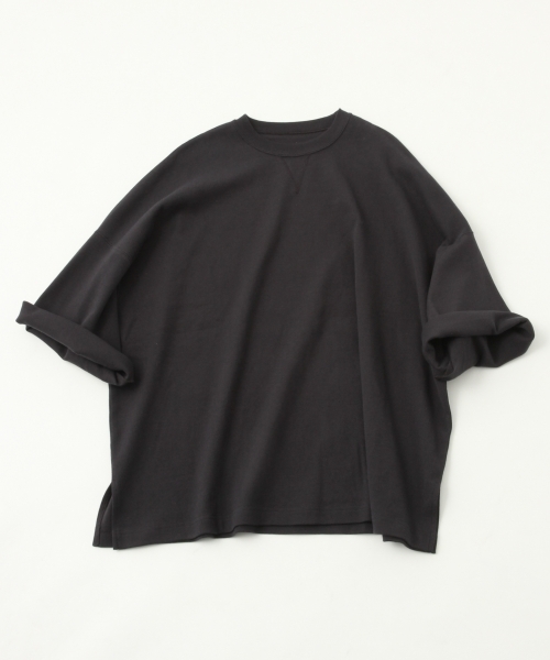 A part by（アパートバイ）の「ペルヴィアンピマBIGTシャツ　 788628（Tシャツ/カットソー・レディース・ホワイト/ブラック/ベージュ・FREE）」の6枚目の写真