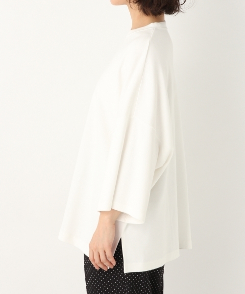 A part by（アパートバイ）の「ペルヴィアンピマBIGTシャツ　 788628（Tシャツ/カットソー・レディース・ホワイト/ブラック/ベージュ・FREE）」の5枚目の写真