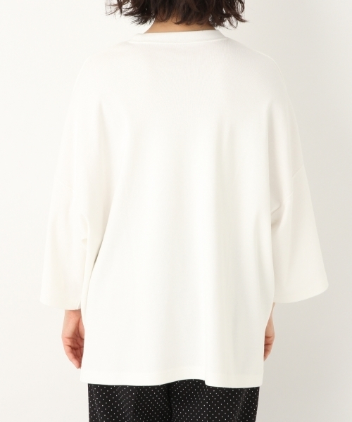 A part by（アパートバイ）の「ペルヴィアンピマBIGTシャツ　 788628（Tシャツ/カットソー・レディース・ホワイト/ブラック/ベージュ・FREE）」の16枚目の写真