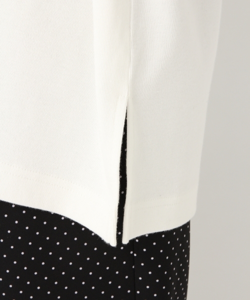 A part by（アパートバイ）の「ペルヴィアンピマBIGTシャツ　 788628（Tシャツ/カットソー・レディース・ホワイト/ブラック/ベージュ・FREE）」の11枚目の写真