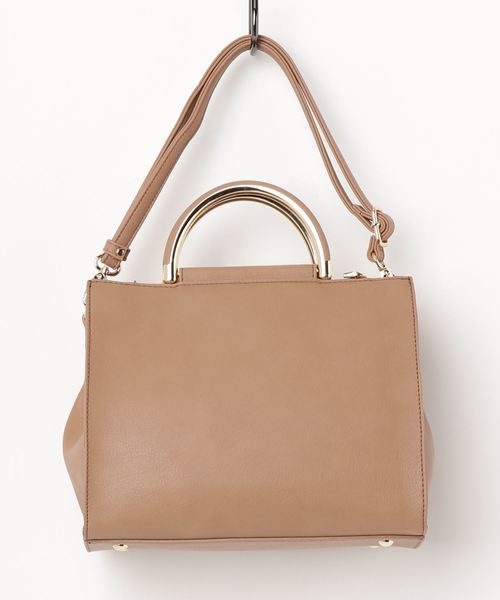 NATURAL BEAUTY BASIC（ナチュラルビューティーベーシック）の「ライトメタルハンドルショルダー（ショルダーバッグ・レディース・ホワイト系その他/ベージュ/ブルー・ﾌﾘ-）」の6枚目の写真
