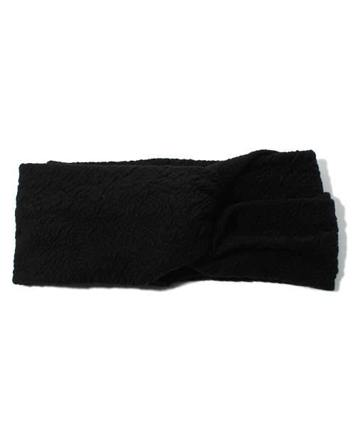 Kastane（カスタネ）の「ムジXターバン（ヘアバンド・レディース・グレー/ブラック/ベージュ/ローズ・FREE）」の2枚目の写真