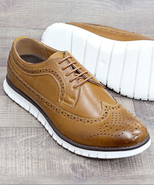 Dedes（デデス）の「Dedes/スニーカーソール ウィングチップシューズ(5244)（ドレスシューズ・メンズ・ブラック/ダークブラウン/ブラック×ブラック/キャメル/ワイン・44/40/41/42/43）」の4枚目の写真