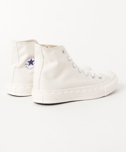 CONVERSE（コンバース）の「converse コンバース ALL STAR SCALLOPTAPE HI オールスター スカラップテープ ハイ 32995030 WHITE（スニーカー・レディース・ホワイト・4/6/3/5/4h/5h/3h）」の2枚目の写真